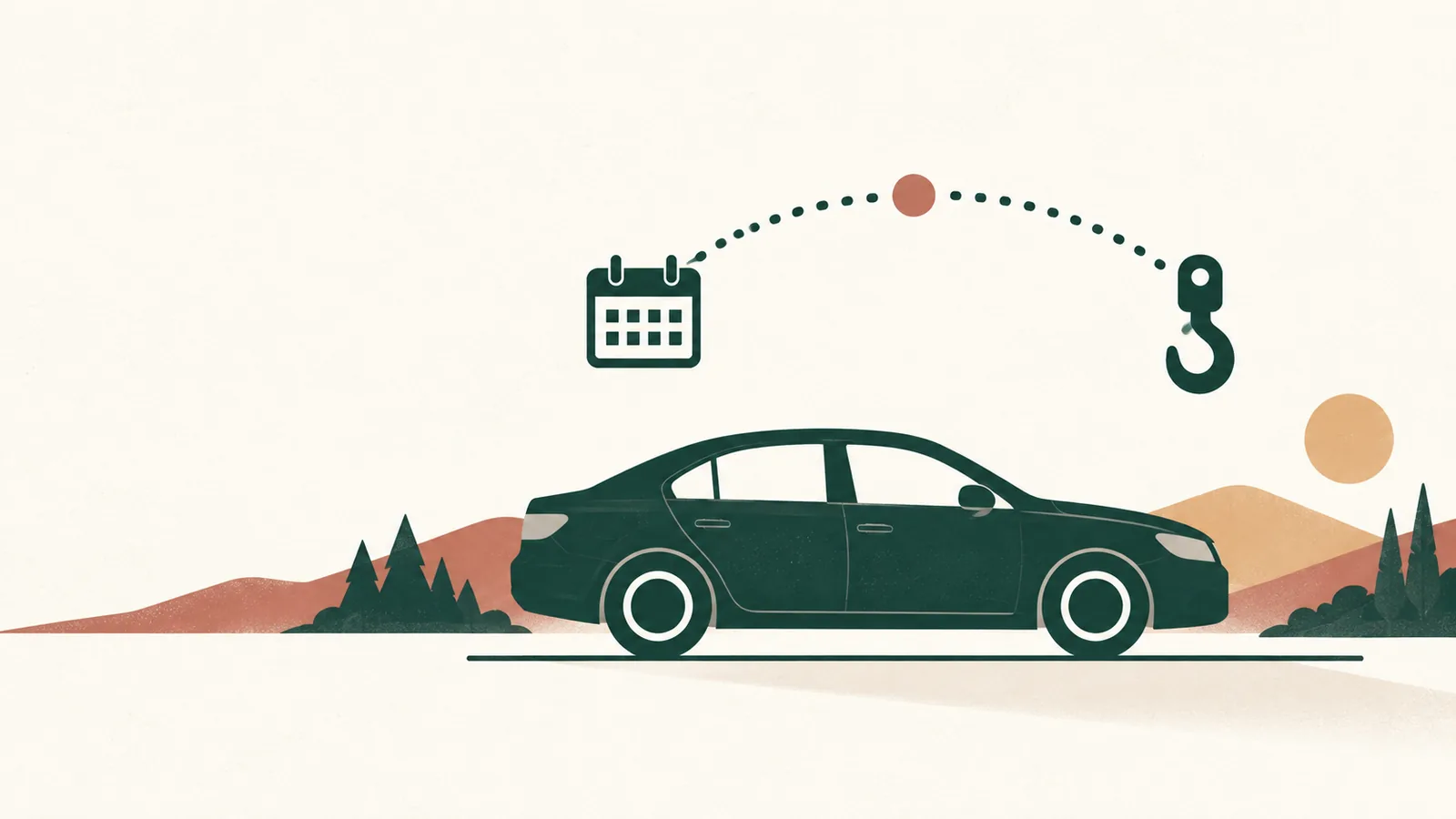 Vehicle paperwork illustration