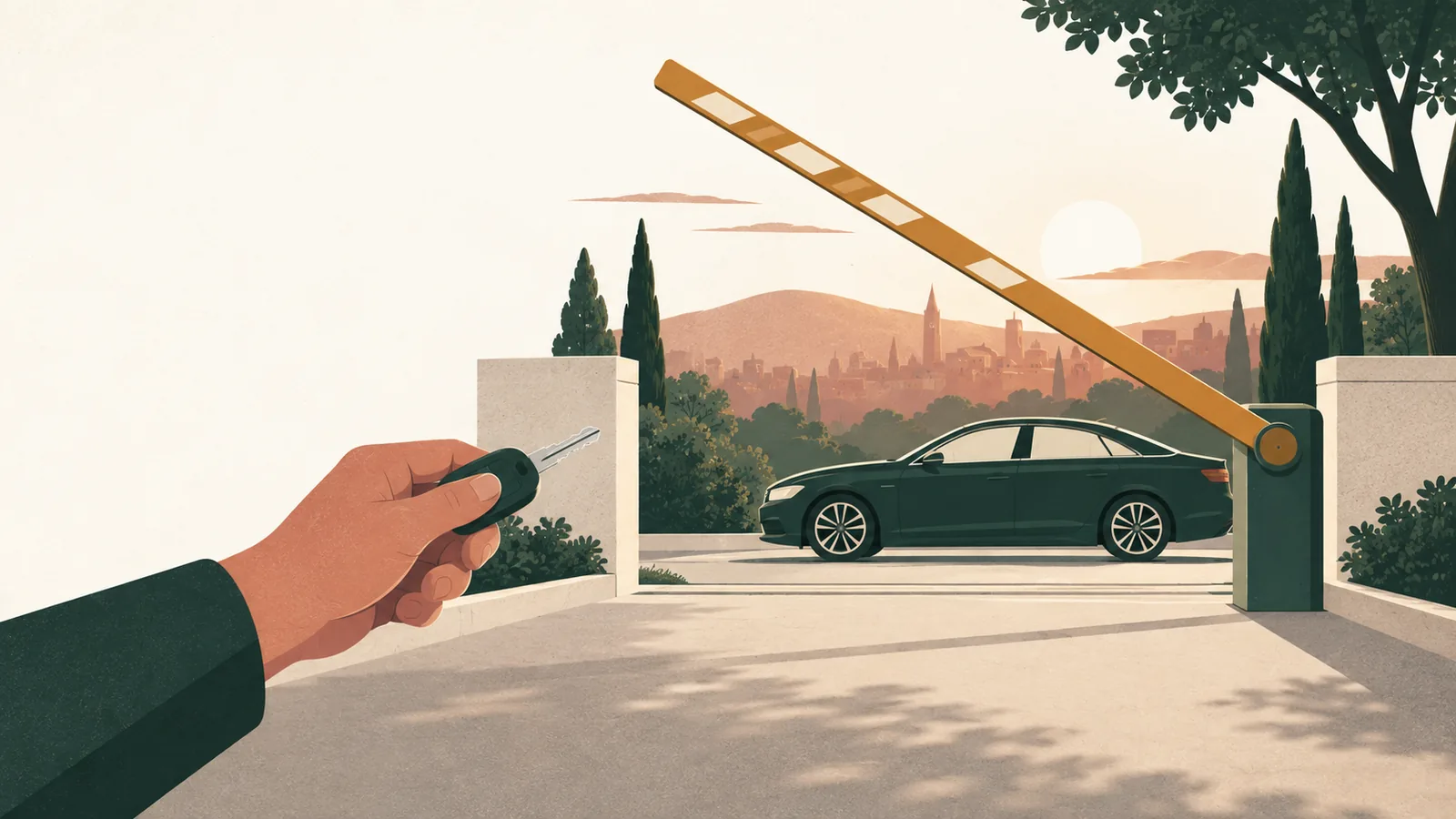 Vehicle paperwork illustration